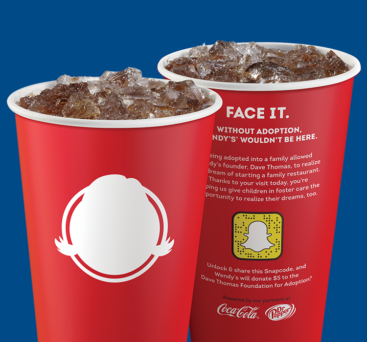 Find a Wendy's location near you supporting foster care adoption through the Dave Thomas Foundation.