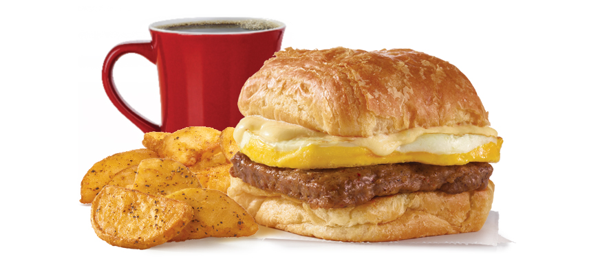 Sausage, Egg &amp; Swiss Croissant combo