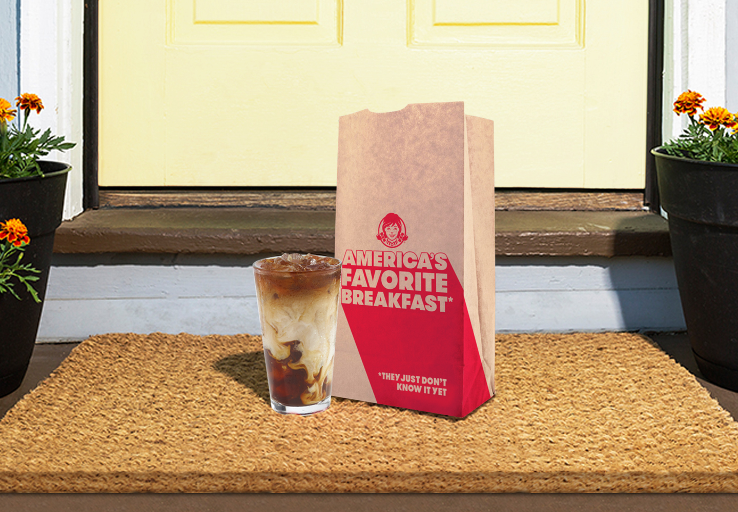 Obtenga el desayuno de Wendy's entregado