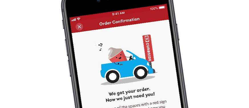 Wendy's App Curbside order