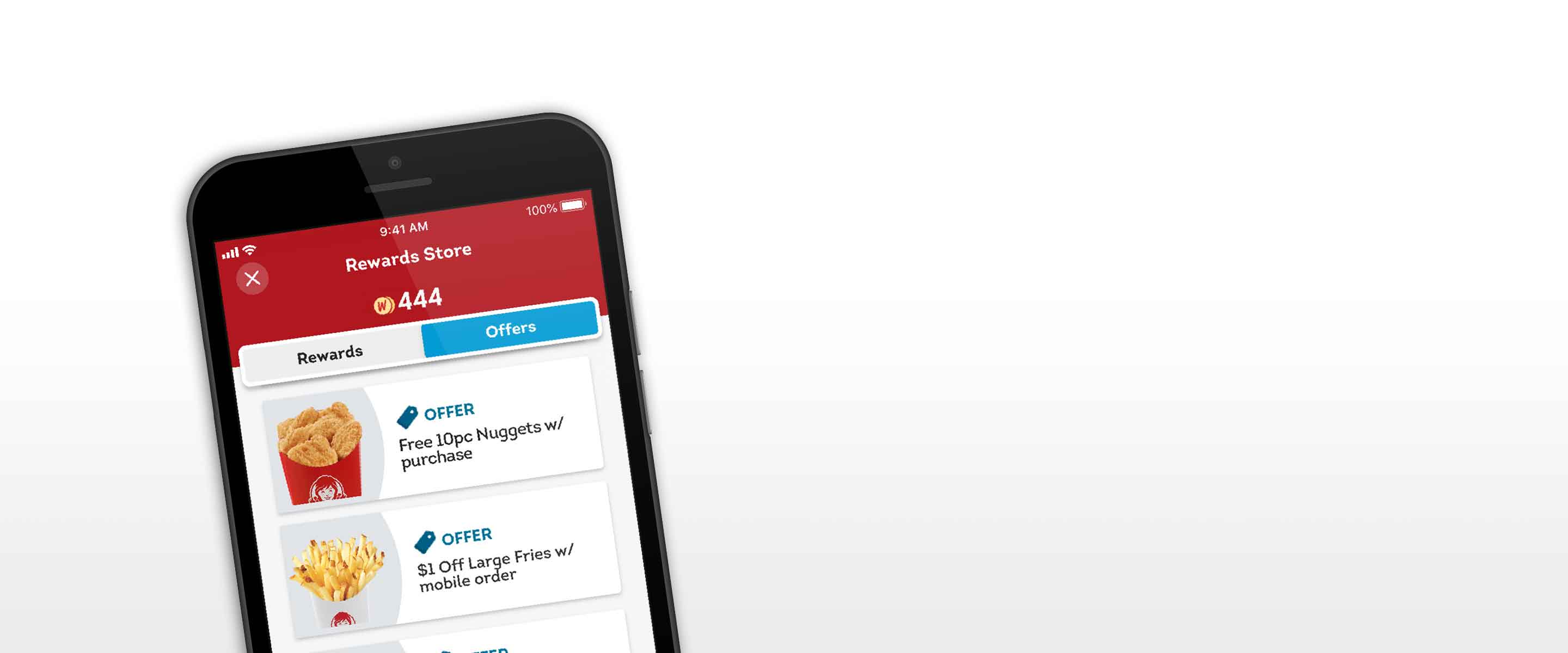 Wendys-app - New User Free 10 pc Nuggs Offer