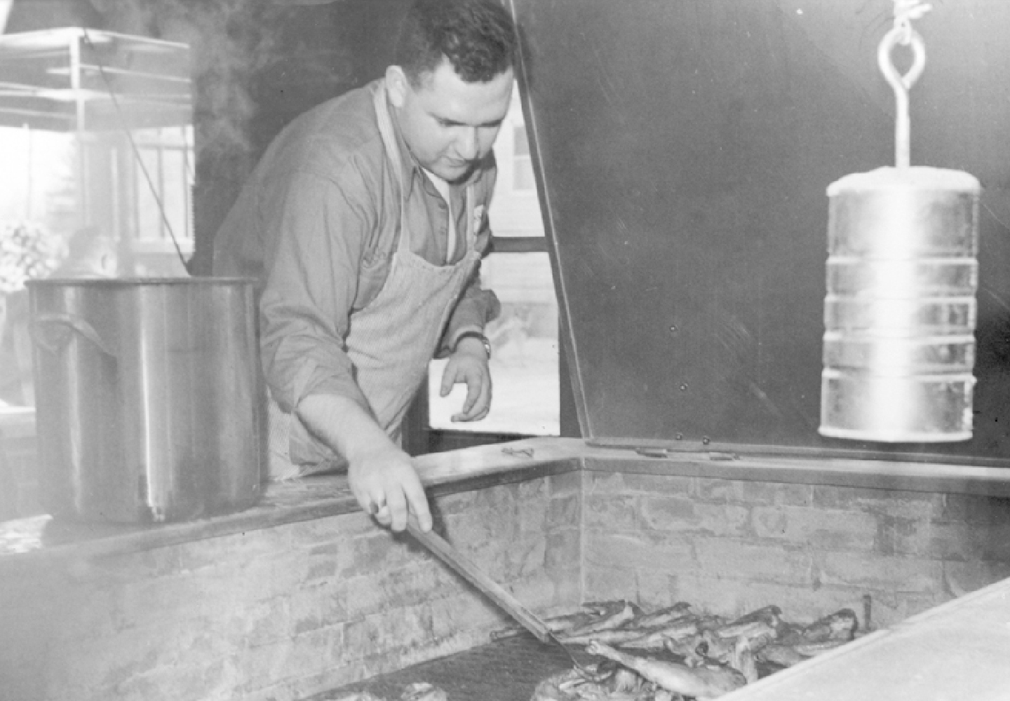 Teen Dave working at Hobby House Restaurant