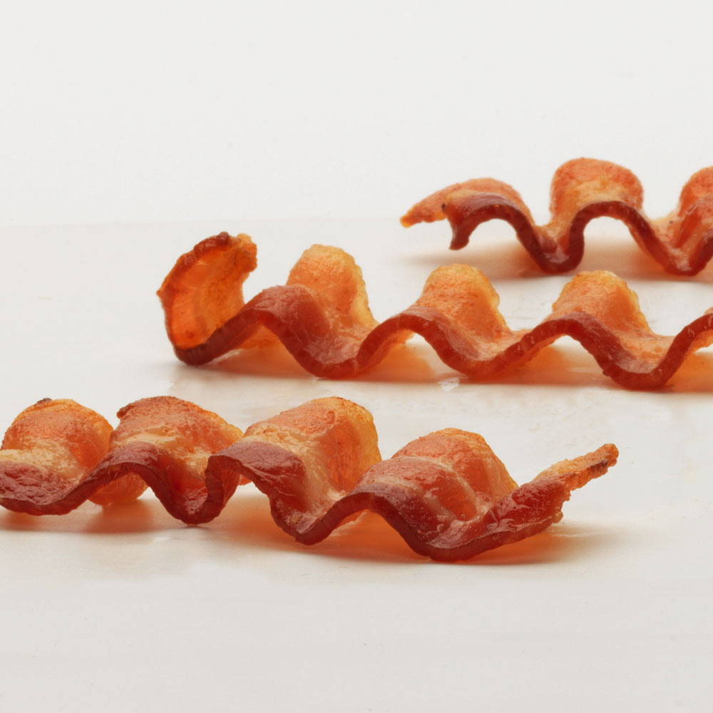 cooked bacon strips