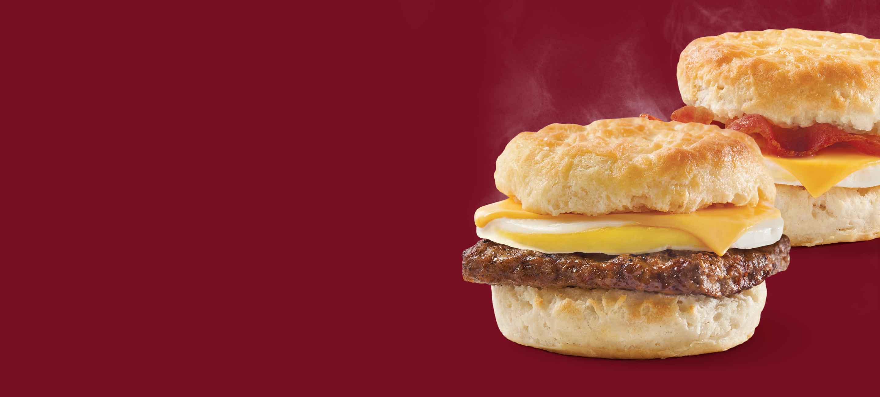 $1 Sausage, Egg &amp; Cheese or Bacon, Egg &amp; Cheese Biscuit