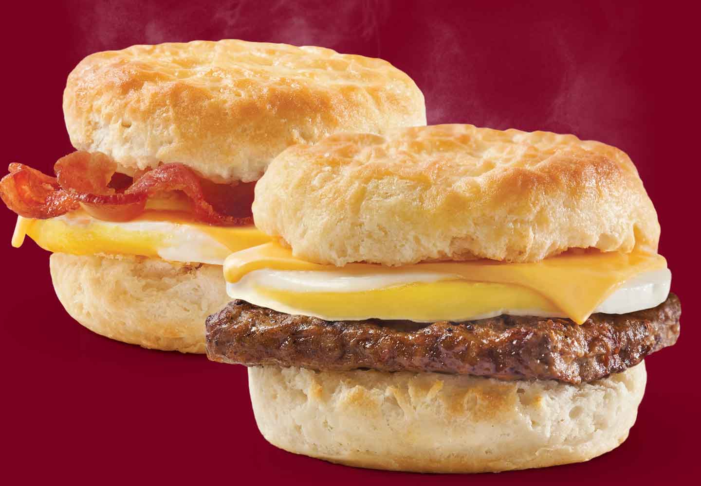 $1 Sausage, Egg &amp; Cheese or Bacon, Egg &amp; Cheese Biscuit