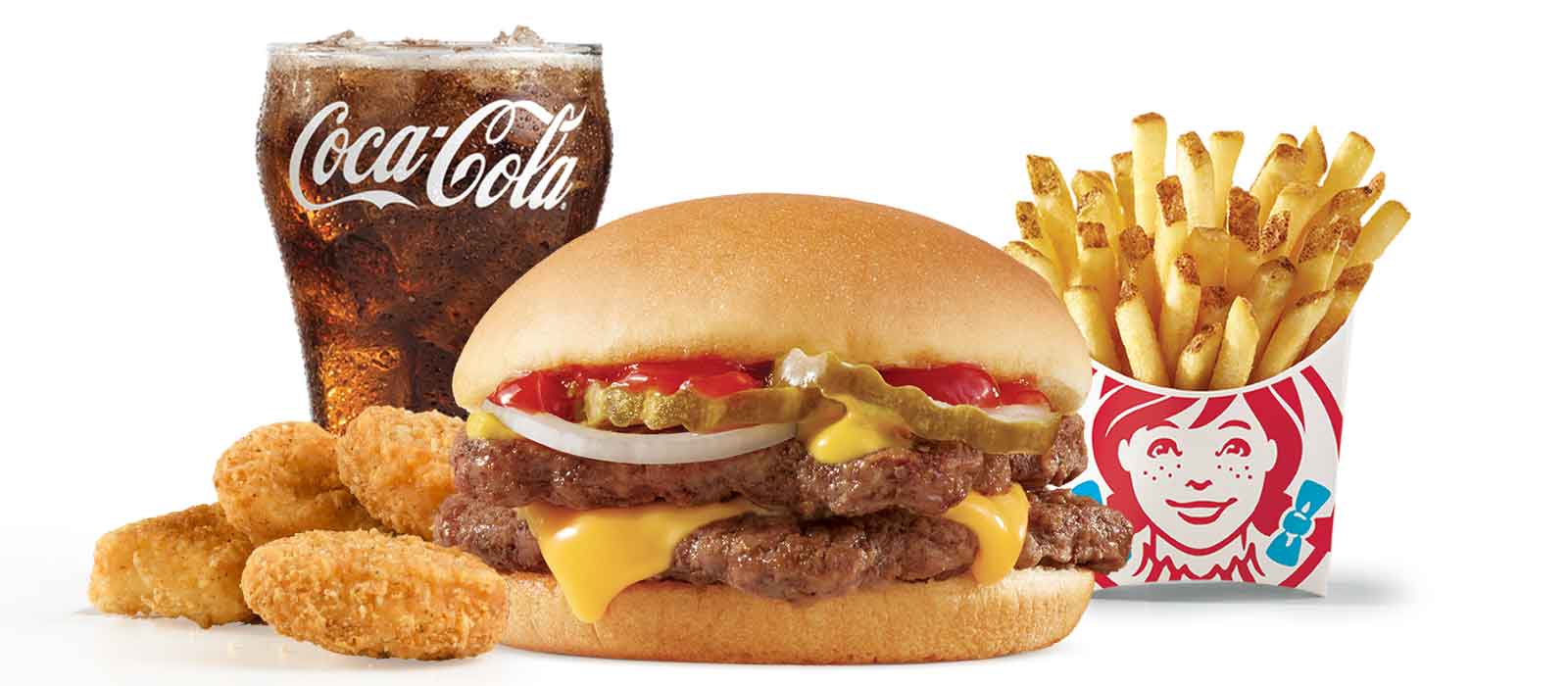 $5 Biggie Bag with Double Stack, 4 pc Nuggets, small fry &amp; small drink