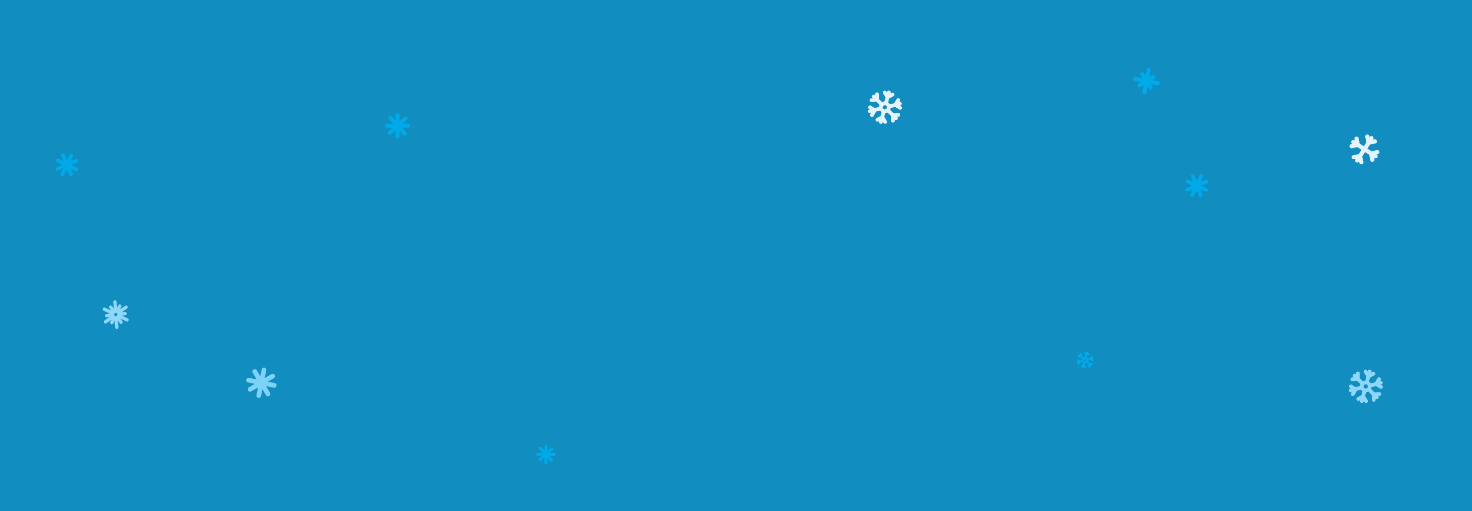 snowflakes on blue background