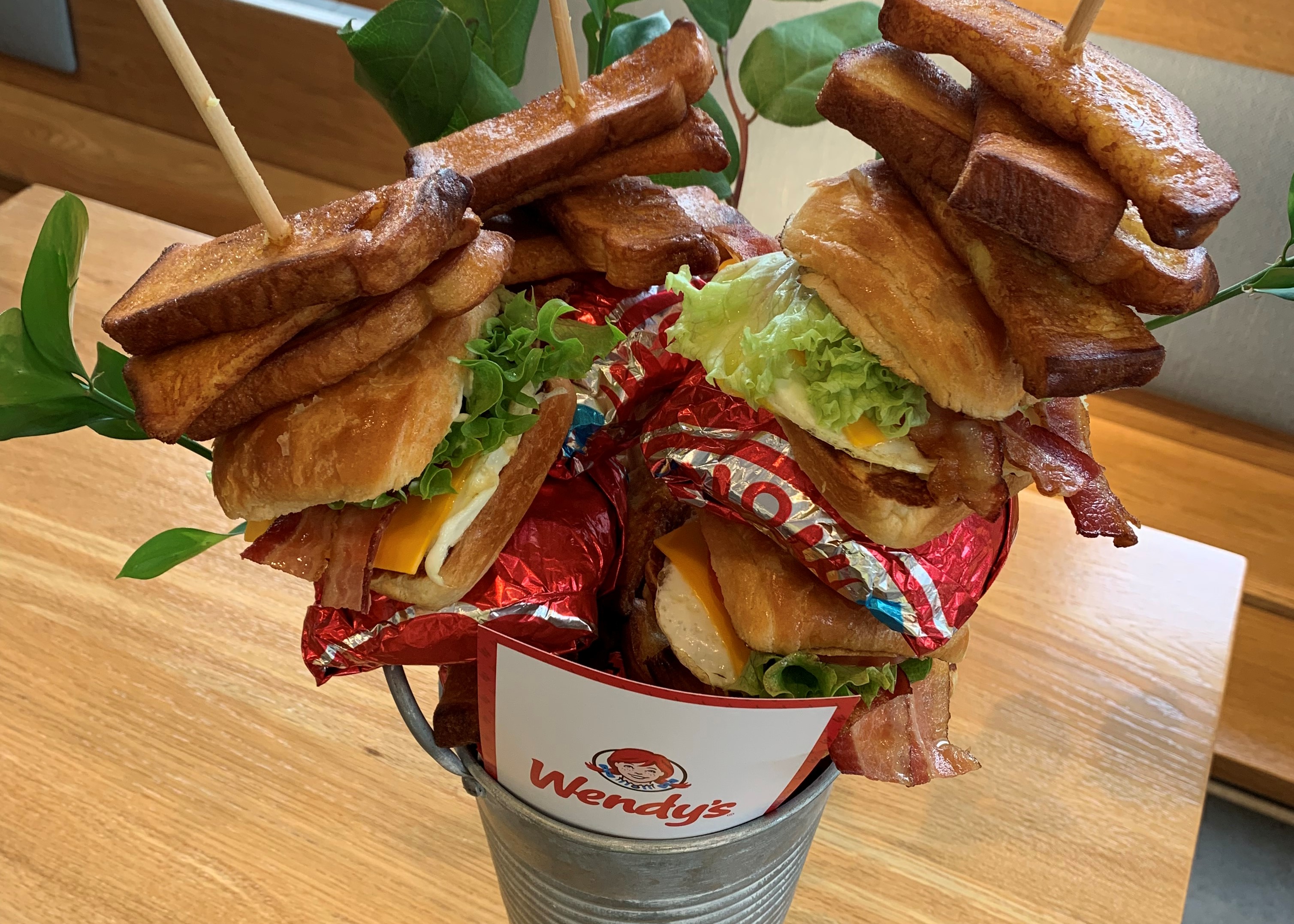 Wendy's Egg BLT Bouquets
