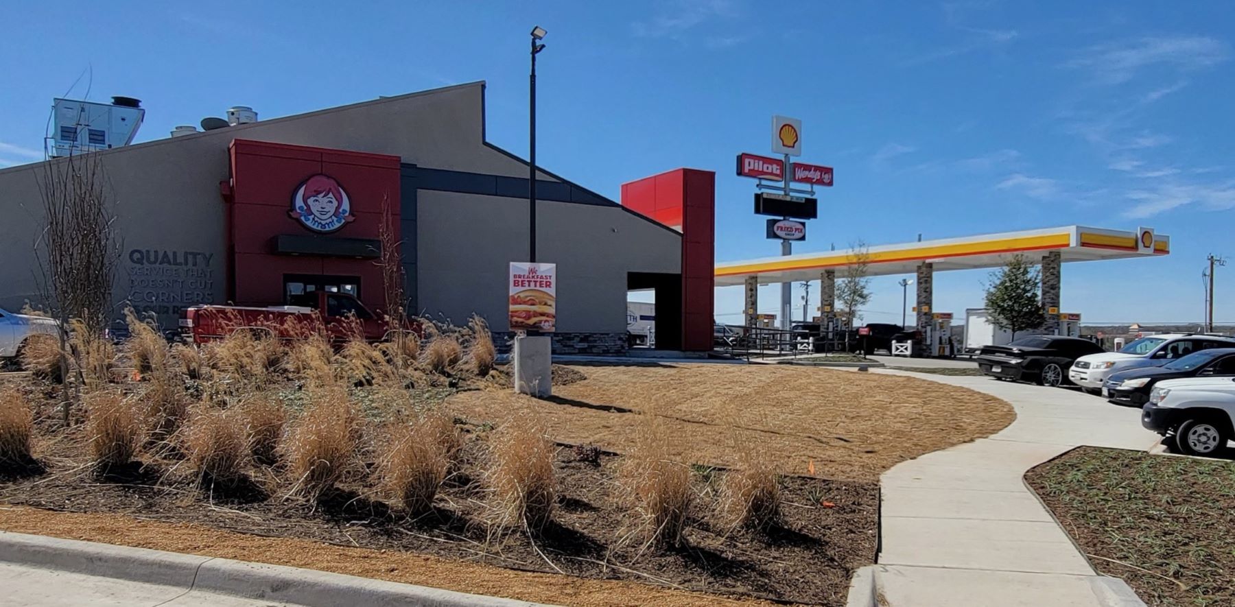 Exterior of Wendy's Texas Travel Center