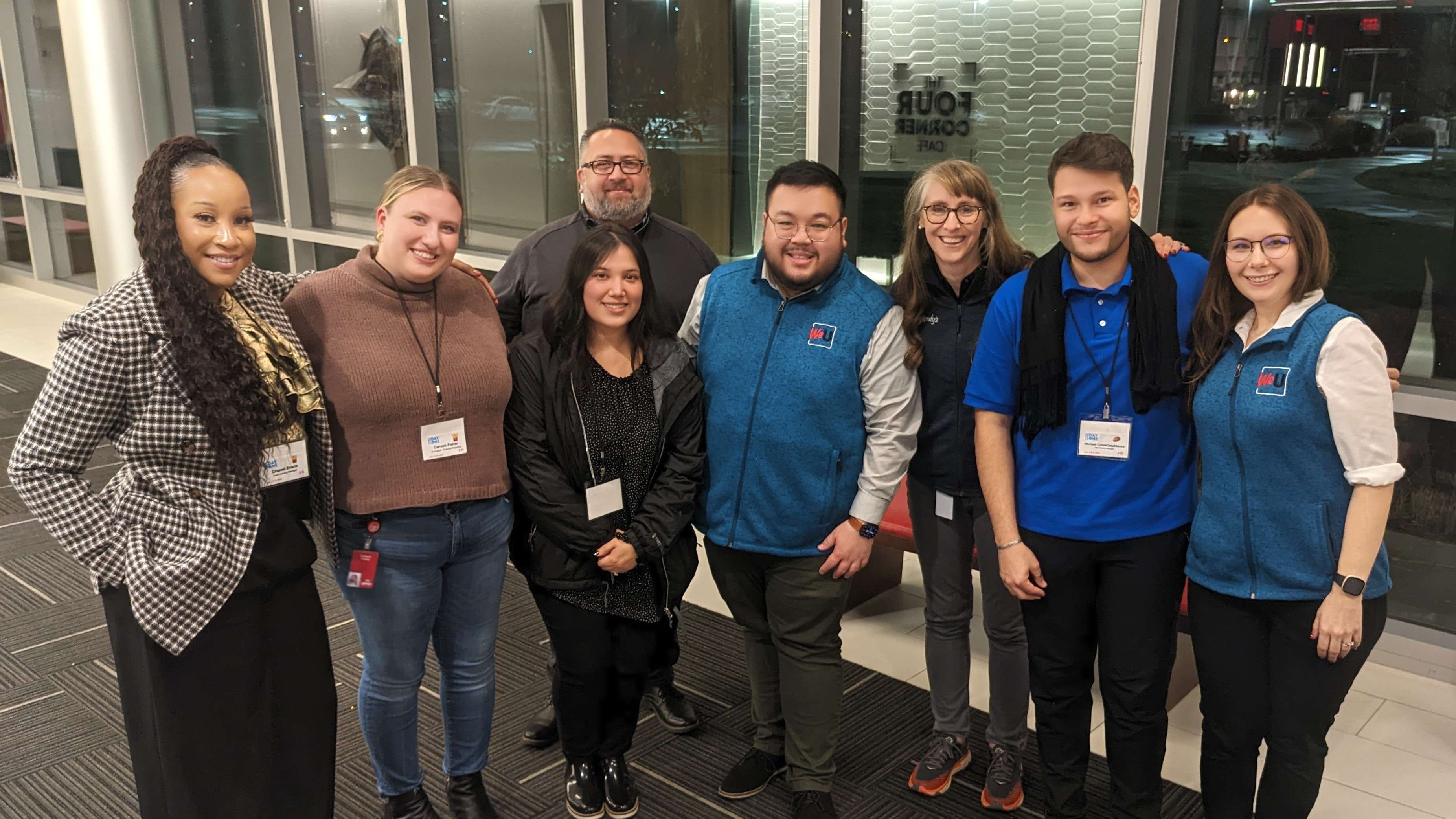 Wendy's team group photo during onboarding event