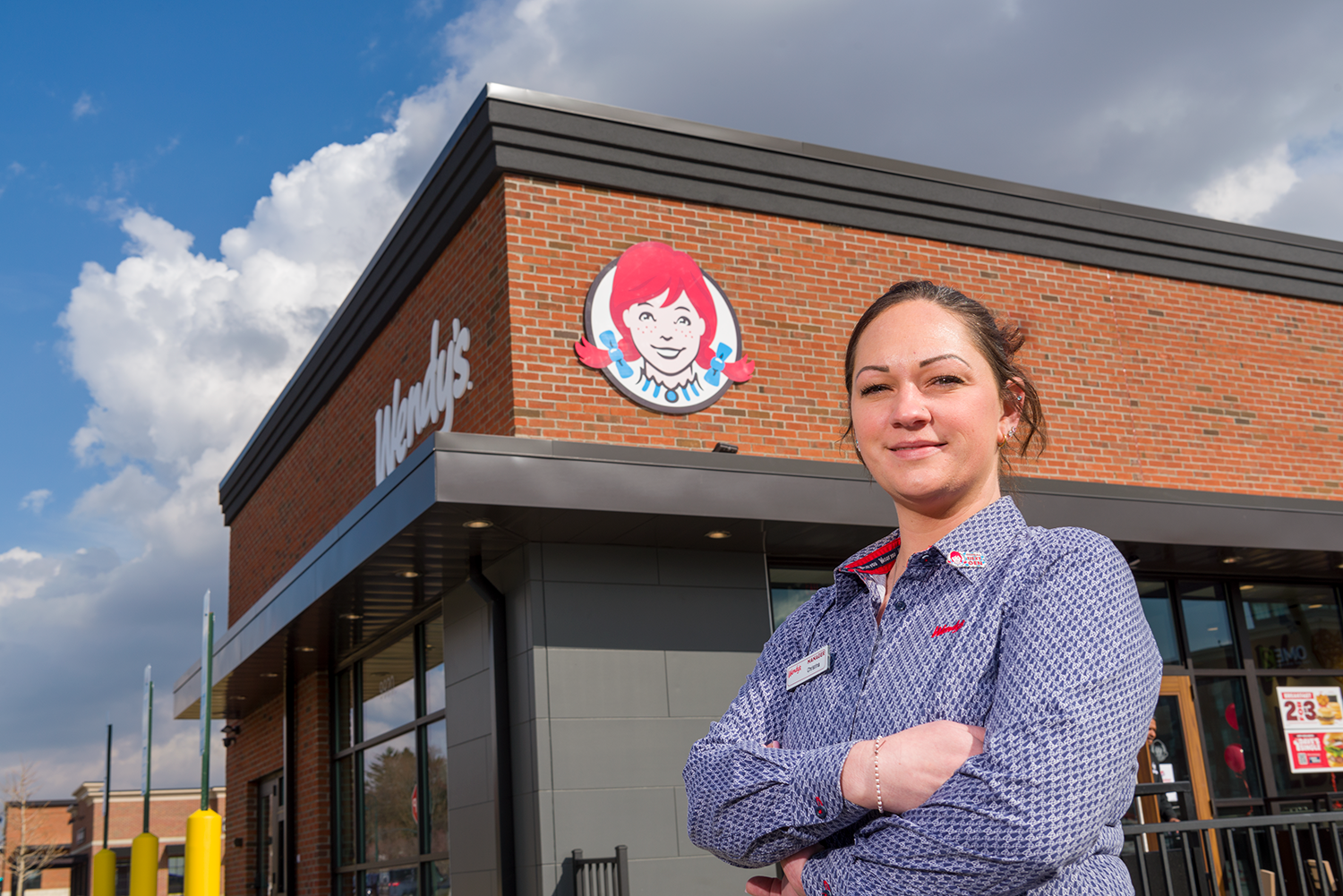General Manager Christina Montoya outside of her New Albany Wendy's