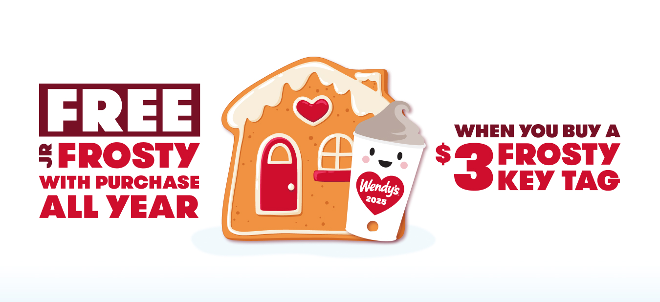 Wendy's digital Frosty Key Tag and physical Frosty Key Tag