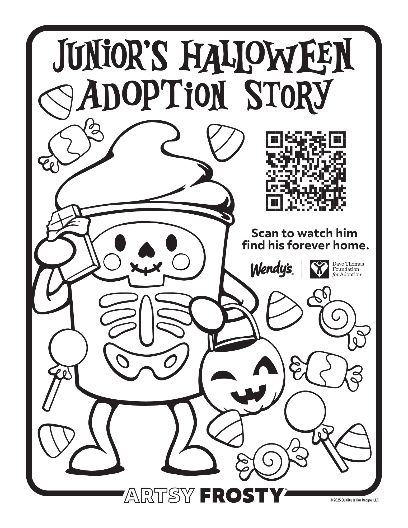 Jr. Frosty Coloring Page
