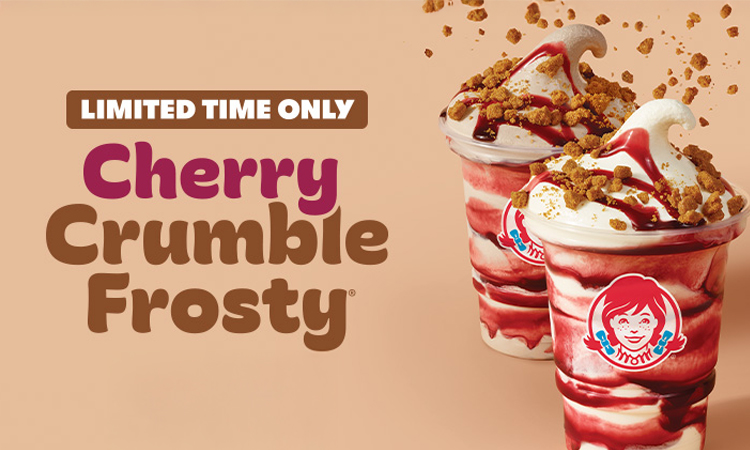 Limited Time Only Cherry Crumble Frosty