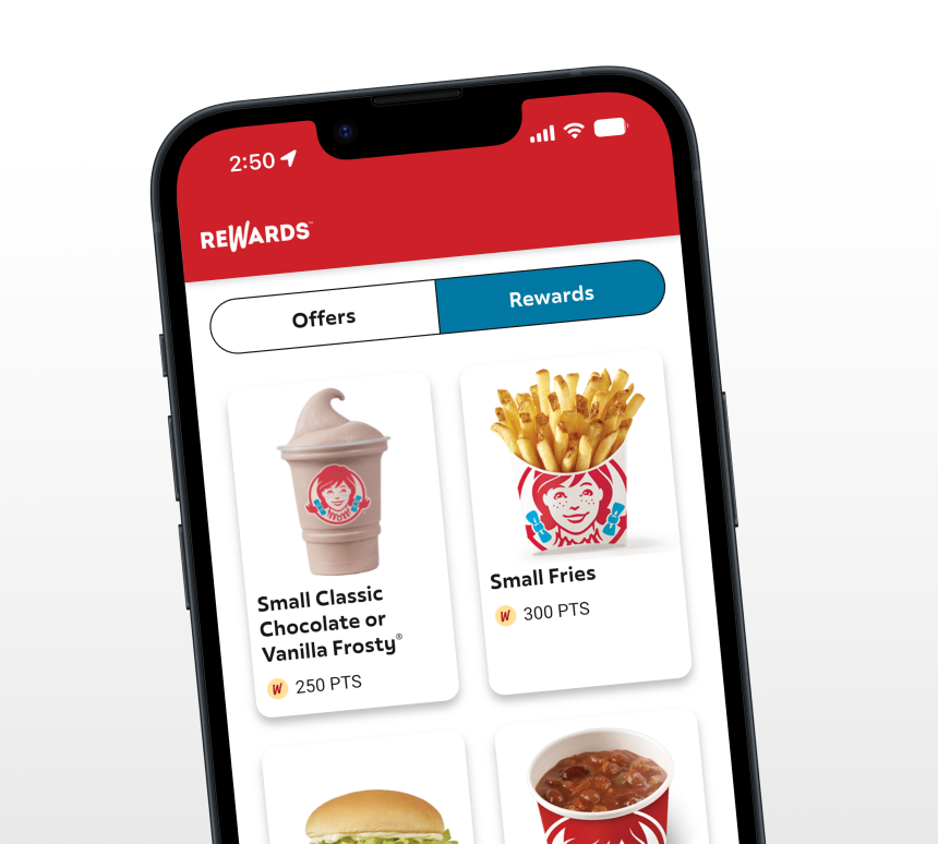 Rewards Screen On Phone