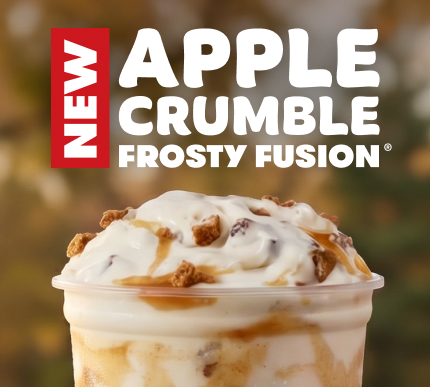New Apple Crumble Frosty Fusion