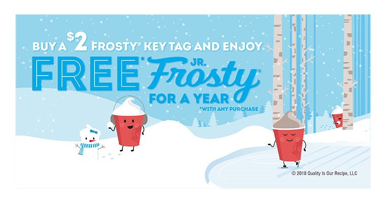 Wendy's Frosty Key Tags