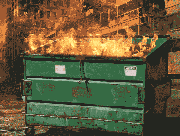 Dumpster Fire animation