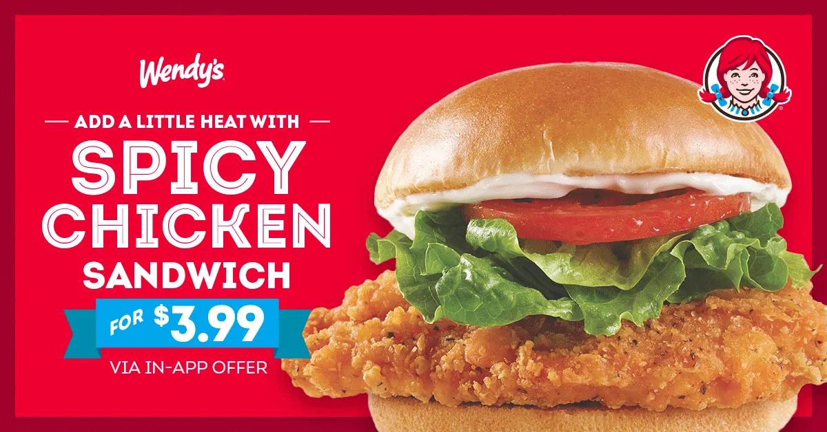 Wendy's Spicy Chicken Deal