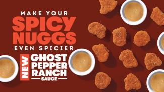 Wendy's Ghost Pepper Ranch Sauce and Nuggets