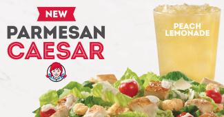 Wendy's New Salad Parmesan Caesar Chicken Salad