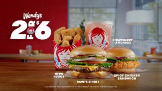 Wendy’s 2 for $6 Meal Deal