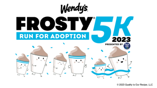 Wendy's Frosty 5K Run for Adoption logo 