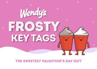 Frosty Key Tags for Valentine's Day