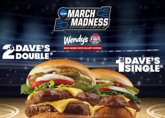 Wendy's March Madness Deals: $1 Dave's Single and $2 Dave's Double