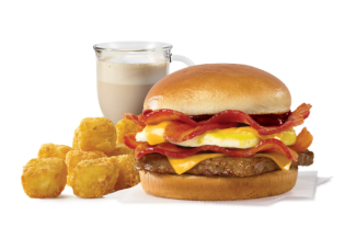 Breakfast Baconator Combo, HP Brown Sauce