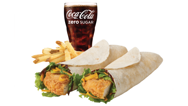 BBQ Chicken Wrap Combo Wendy s