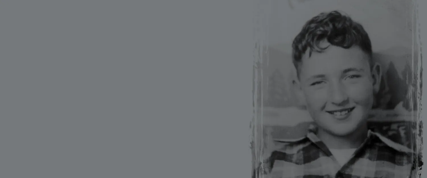 Dave as a young boy