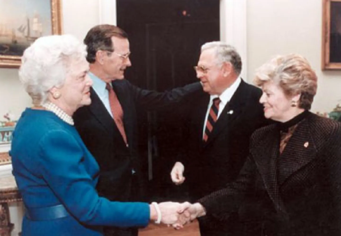 Dave meets President Bush