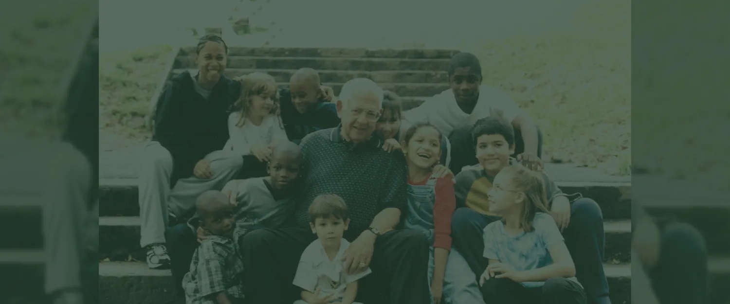 Dave with children