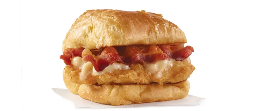 Breakfast Maple Bacon Chicken Croissant Sandwich