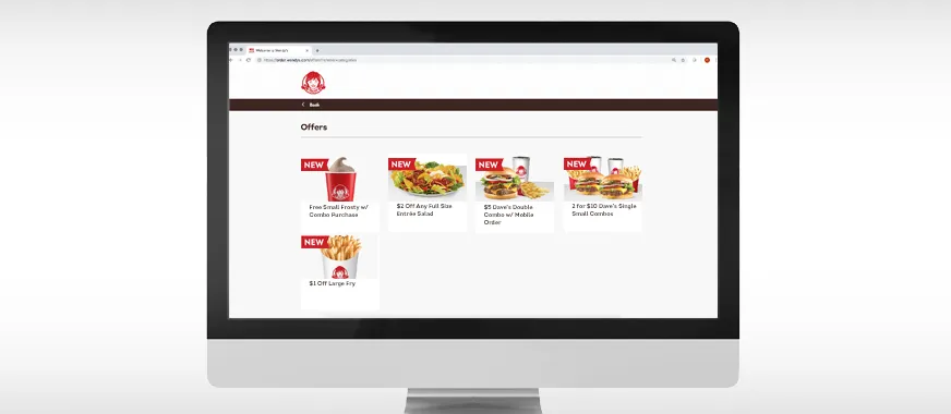offers on Wendy's website desktop computer