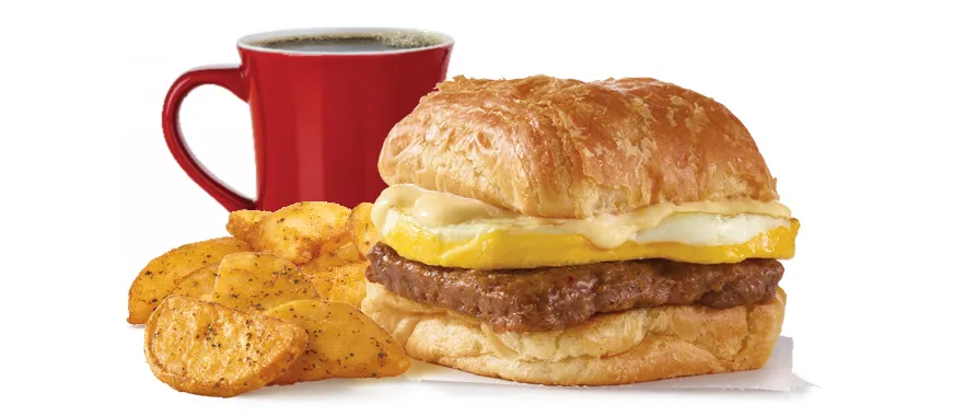 Sausage, Egg &amp; Swiss Croissant combo