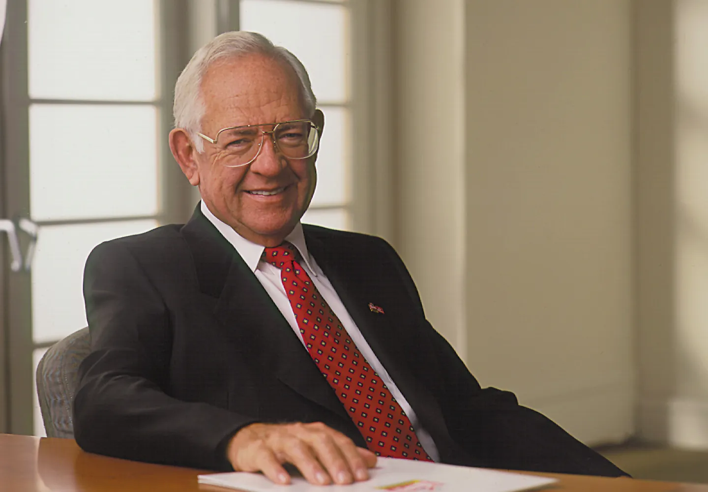 Dave Thomas at desk