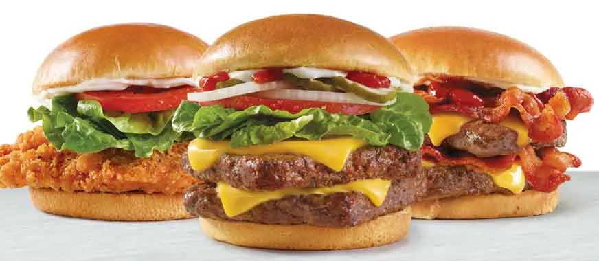 Nuestras prioridades: Alimentación: Spicy Chicken, Dave's Double, Baconator