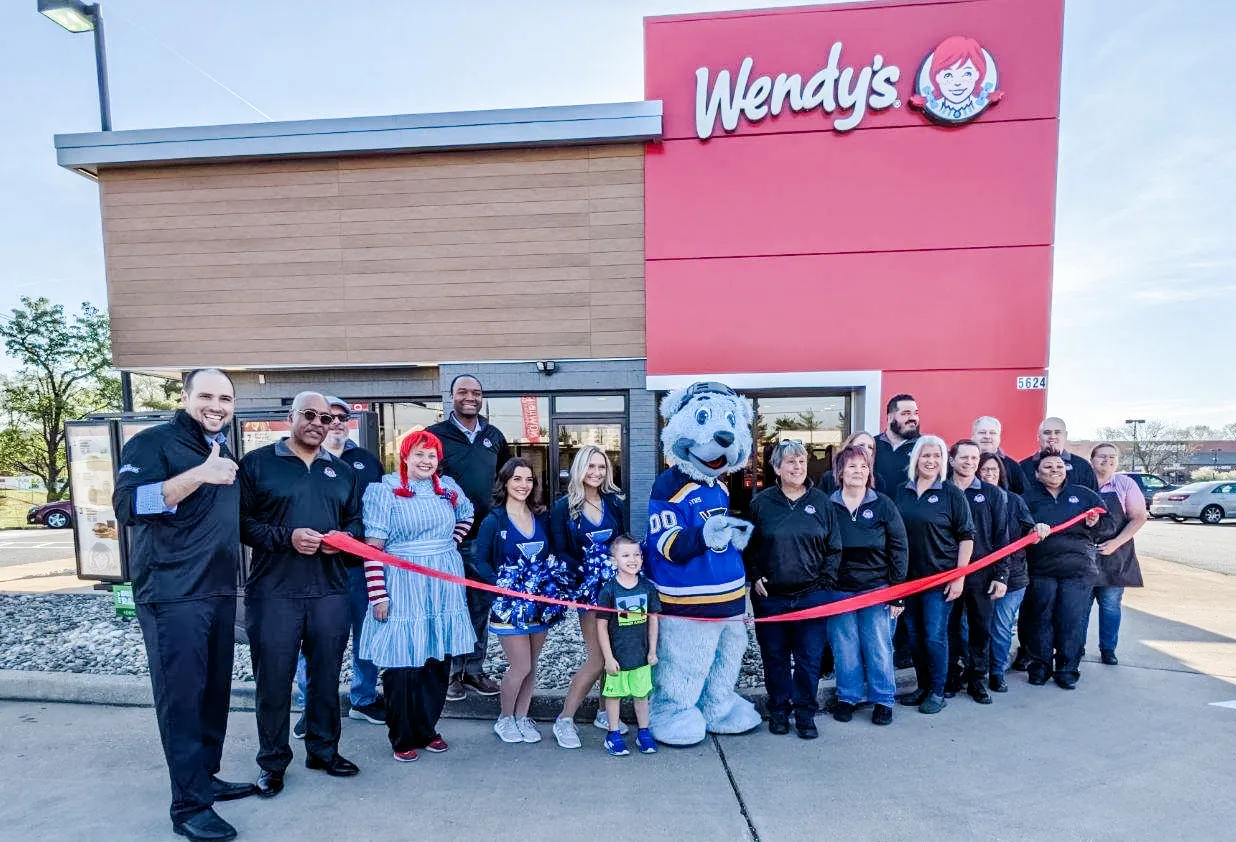 Wendy's Team cuts the ribbon on new Wendy's Restaurant