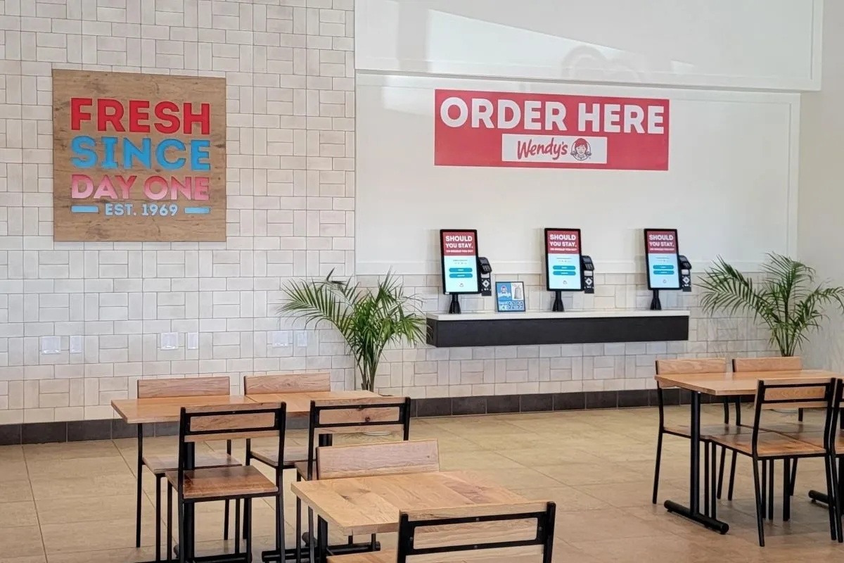 Interior of Wendy's featuring Kiosks