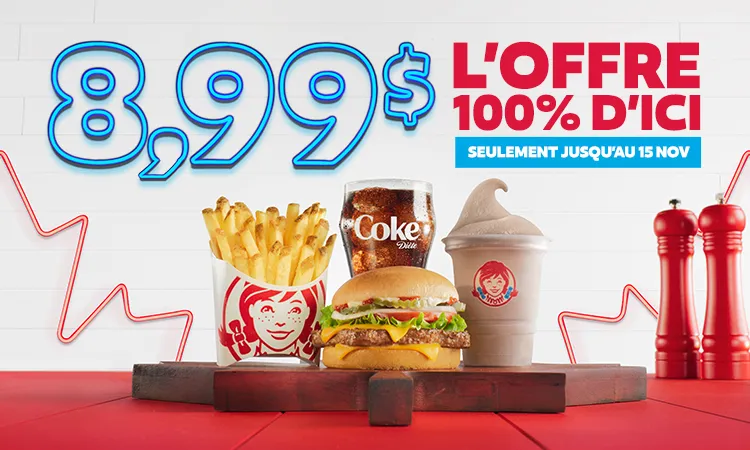 8,99 $ l'offre 100% d'ici
