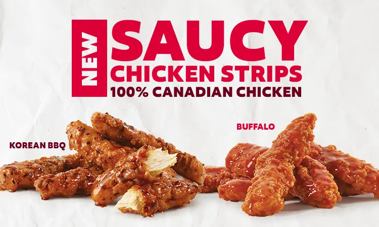 New Saucy Chicken Strips