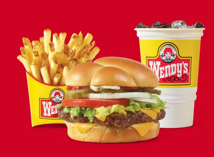 Dave’s Single®, a small Fry and a small Soft Drink