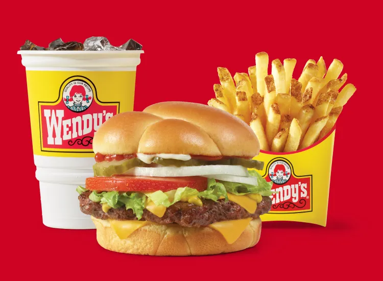 Dave’s Single®, a small Fry and a small Soft Drink