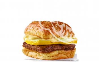 Sausage, Egg &amp; Swiss Croissant