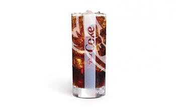 Diet Coke in a glass