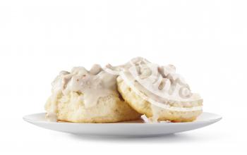 Sausage Gravy &amp; Biscuit on plate