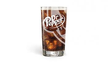 Dr. Pepper in a glass