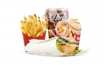 Grilled Chicken Wrap- 4 for $4 Meal